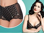 Pretty in polka dots! Dita Von Teese's new lingerie collection features pieces for new mothers