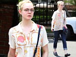 Elle Fanning goes for lunch at Aroma restaurant in Studio City