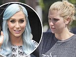 Kesha has gone back to her blonde look after recently showing off her blue wig during a promotional tour in America
