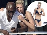 Getting serious? Seal gets cosy with his new bikini-clad girlfriend on a yacht in Sardinia
