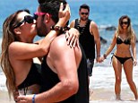 'So in love!' Bikini-clad Scheana Marie shares a passionate kiss with new husband Michael Shay during honeymoon in Maui
