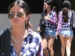 Selena Gomez exposes her derriere in VERY short cut-offs while heading to a meeting... after she 'denies Bieber-Bloom love triangle'
