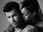 There's something sexy in the air! Rihanna nuzzles shirtless male model in steamy shots as she promotes new fragrance