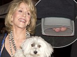 Jane Fonda heads out for dinner wearing a boot cast
