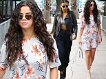Hair gone wild! Selena Gomez undoes her braids and shows off new curly locks while out to lunch with friends