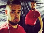 Lima Payne inflates his belly for an Instagram snap after accusations he's put on a few pounds