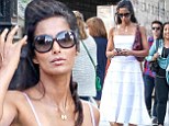 Padma Lakshmi is summer chic in white frock as she steps out in New York after showing off her bikini body in Mexico