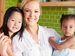 Family first: Katherine Heigl with daughters Naleigh, five, and Adalaide, two