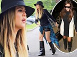 As a member of the Kardashian clan, 30-year-old Khloe has a massive closet of chic designer duds to choose from each morning - but sometimes can't resist borrowing from the wardrobes of her famous family.On Tuesday she was spotted stopping by the Kardashians' boutique Dash wearing a pair of $2,600 Givenchy black boots that have previously been seen on her 33-year-old sister Kim.