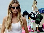 124027, EXCLUSIVE: Denise Richards seems to be a super mom as she unloads a car full of beach toys for her kids in Malibu. Malibu, California - Wednesday August 6, 2014. Photograph: KVS/Pedro Andrade,    PacificCoastNews. Los Angeles Office: +1 310.822.0419 London Office: +44 208.090.4079 sales@pacificcoastnews.com FEE MUST BE AGREED PRIOR TO USAGE