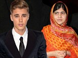 'Just got to FaceTime with Malala Yousafzai': Justin Bieber reveals charitable side during video chat with 17-year-old Pakistani education activist