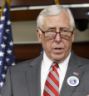 House Minority Whip Steny Hoyer, pictured here at a press conference in Washington last week, joked to African leaders yesterday that he doesn't actually whip his colleages