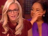Farewell speech: Jenny McCarthy gave a goodbye address on Thursday during her last live taping of The View with fellow outgoing co-host Sherri Shepherd