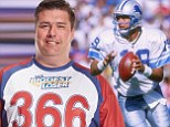 DETROIT -- Scott Mitchell was listed at 6-foot-6, 240 pounds when he played quarterback for the Detroit Lions in the 1990s.
He's not 240 pounds anymore.

Mitchell, who played quarterback for the Lions from 1994-98, is among the latest contestants for NBC's reality weight-loss show "The Biggest Loser." His bio for the show says he now tips the scales at 366 pounds.

From his NBC bio: "(Mitchell's) biggest motivation for going on the show was seeing his dad die of obesity-related causes early this year and knowing he could be headed down the same path if he doesn't change his life. Now 46 years old and 366 pounds, Mitchell has sleep apnea and high blood pressure. Weight has been an issue since age 35 due to a busy life and poor diet. With five kids ranging in age from 11 to 21, he wants to be there for his family and is ready to embrace a healthy lifestyle. When he loses the weight, he says he wants to look amazing in clothes and be physically active."

Mitchell began his NFL career as D