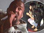 'They caught me!' Kim Kardashian is sprung taking a backstage sneak peek of Kanye West performing at the Outside Lands Festival