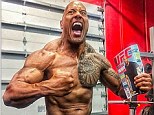 The Rock? More like the Incredible Hulk! Dwayne Johnson, 42, shows off his rippling muscles in all their glory as he celebrates scoring magazine cover