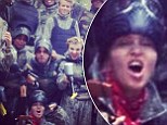 Madonna takes her son Rocco paint-balling in France for his 14th birthday