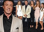 He brought back up! Action man Sly Stallone is once again joined by his family at The Expendables 3 premiere