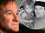 Pictured: Robin William and daughter Zelda Rae in flashback childhood snap which actor shared on Instagram just 11 days before apparent suicide