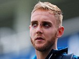 Battered and bruised: Stuart Broad will play against India in the fifth Test against India at the Kia Oval