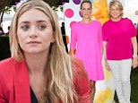In the pink! Ashley Olsen, Martha Stewart and Molly Sims shine in shades of fuchsia at Paddle And Party charity event