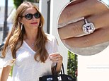 Sofia Vergara wears a sparkly ring on engagement finger amid new romance with Joe Manganiello (but is it just a savvy plug for her new jewellery line?)