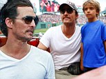 'I'm not afraid of the fanny pack': Matthew McConaughey tries to bring much maligned accessory back into fashion at ball game