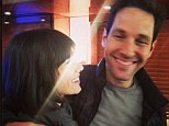 Paul Rudd gets acquainted with Evangeline Lily in cuddly Instagram snap during their first day on set of Ant-Man together