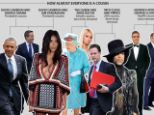 The big link-up: Research has shown that we are all related, as these celebrity connections show