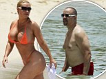 Nice curves... and yours aren't bad either, Coco! Ice-T shows off his beach body while wife puts on an eye-popping display in G-string bikini