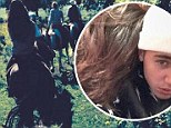 Enjoying the outdoors: Justin Bieber shared pictures of him and Selena Gomez horseback riding on Instagram Thursday
