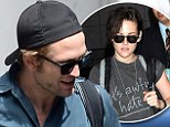 Still in sync! Former couple Robert Pattinson and Kristen Stewart step out in complimentary ensembles... while miles apart