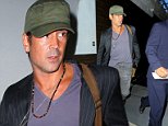 Irish actor Colin Farrell, 38,  at LAX with different face  August 29, 2014 X17online.com