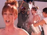 'Anything for the cause!' Kathy Griffin strips naked for ALS Ice Bucket Challenge with A.J. McLean and Aubrey Plaza