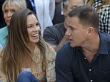 Friendly: Hilary Swank and Channing Tatum hung out at the Telluride Film Festival in Colorado on Saturday