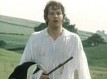 TELEVISION PROGRAMME: PRIDE AND PREJUDICE.  The Scene from Pride and Prejudice featuring Colin Firth diving into a lake on location at Lyme Park, House, Cheshire. Firth has now admitted a double was used for the scene because of Health and Safety fears of the quality of the water / Source: Daily Mail video grab
