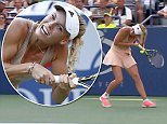 During Caroline Wozniacki   s win over Aliaksandra Sasnovich in their second round match at the US Open last night, her luck deserted her in a very strange way.
The Danish tennis star   s hair got wrapped around her racket mid-point and as she was trying to return a shot, her ponytail wouldn   t budge and she lost the point. She   ll be using the tangle-free shampoo from now on