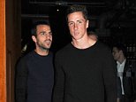 Mandatory Credit: Photo by Rotello/Photofab/REX (4080515d)
 Cesc Fabregas and Fernando Torres
 Chelsea players out and about, London, Britain - 20 Aug 2014
 Cesc Fabregas, Fernando Torres and Didier Drogba on a night out at the the Zuma restaurant
