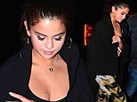 On her own: Selena Gomez was spotted in New York City on Tuesday night after spending a week with Justin Bieber in Canada