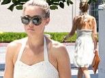 Bridal buzz: Lauren Conrad wore a wedding white dress to go shopping on Melrose Blvd in West Hollywood, California on Tuesday