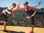 Daddy's girl! Lea Michele celebrates father's birthday with a hike after jetting back home from holiday in Mexico