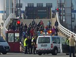 Calais migrants foiled as they try to storm ferry\n\nTaken from the BBC website, unaware of original source\nhttp://www.bbc.co.uk/news/world-europe-29057709