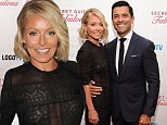 Racy Ripa! Ms Kelly steals the spotlight in sheer black lace dress at series premiere party with husband Mark Consuelos
