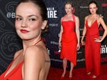 Emily Meade and Gretchen Mol sizzle in red hot dresses at the fifth and final season premiere of Boardwalk Empire in New York City on Wednesday