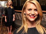 Claire Danes vamps up demure frock with scarlet heels as she joins Homeland co-stars for season four screening