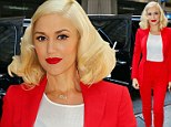 Red hot: Gwen Stefani in New York on Thursday