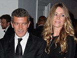 New love: Antonio Banderas took Dutch investment consultant Nicole Kimpel to a party in Cannes back in MAy