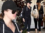 Working on herself! Khloe Kardashian indulges in a day of self-improvement hitting the gym before visiting a cosmetic laser clinic