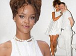 Lovely Lolita! Rihanna gets dolled up in flirty little white dress to hit up Adam Selman fashion show in New York City