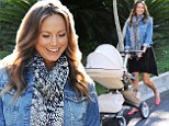 Baby's debut! Stacy Keibler takes new daughter Ava Grace out in public for the first time less than three weeks after she was born